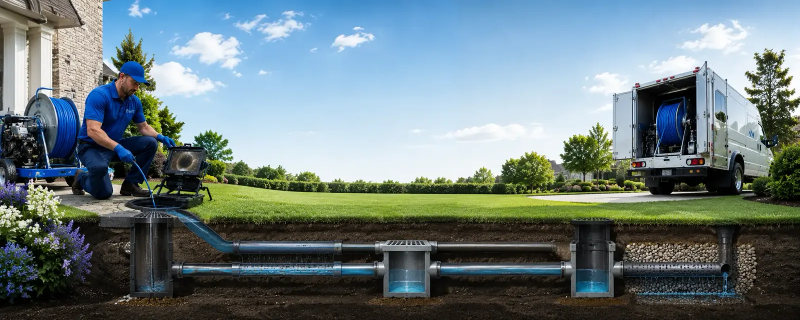 Outdoor drain cleaning information for Kinderhook, IL